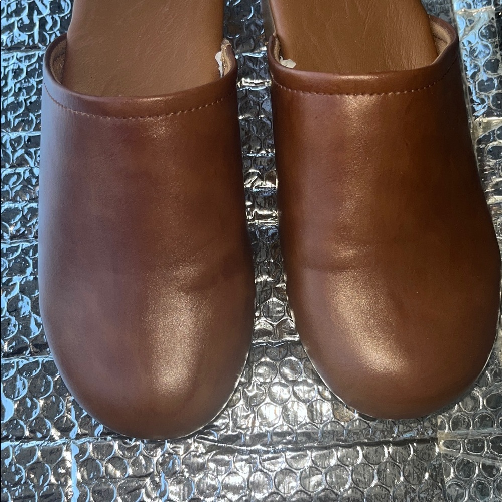 Universal Thread Brown Leather Clogs - image 2
